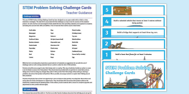 problem solving stem challenge