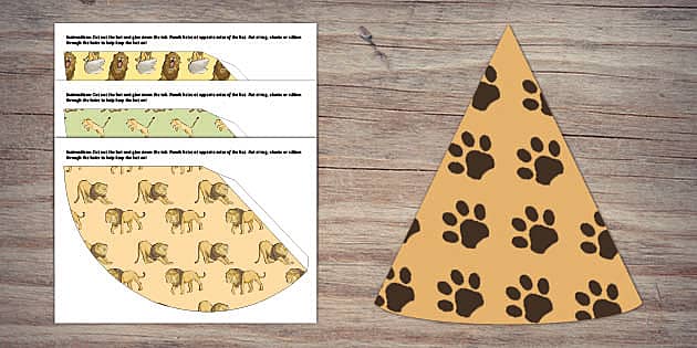 Lion Party Hats | Twinkl Party (teacher made) - Twinkl