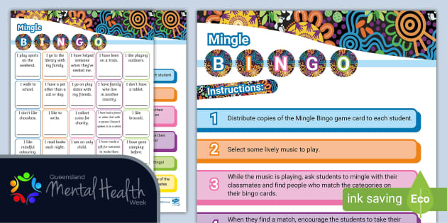 FREE! - Mingle Bingo K-2 (teacher Made) - Twinkl