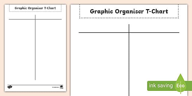 blank t chart template