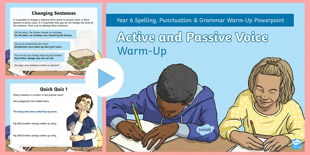 Active And Passive Voice Ks2 Warm Up Powerpoint