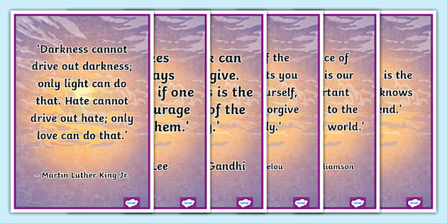 Forgiveness Quotes Display Poster Pack (teacher made)