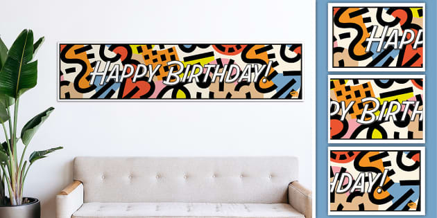 Birthday Canvas Banner