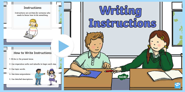 writing instruction how to