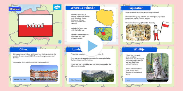 KS1 Poland Information PowerPoint - Geography - Twinkl