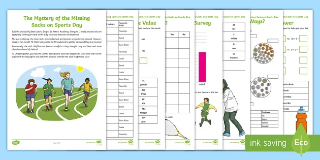 Sports Day Maths Mystery Games For The Classroom