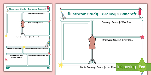 Illustrator Study Of Bronwyn Bancroft To Support Teaching On Big Rain Coming