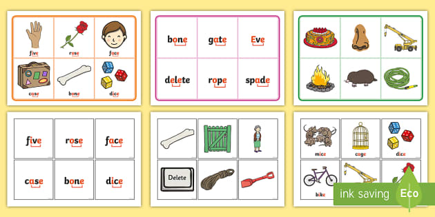 Bingo Magic E Game Easy Activity for a Substitute!