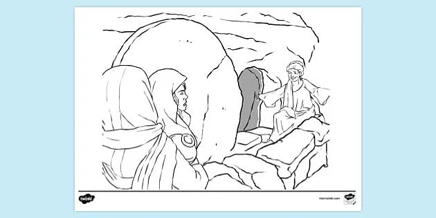 Free Jesus Appears To Disciples After Resurrection Colouring Page