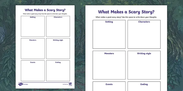 Scary story graphic organizer