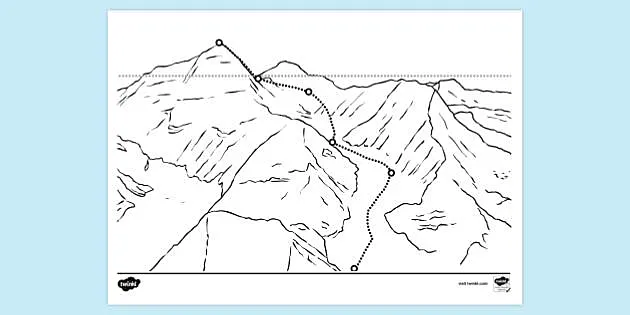 mt everest coloring pages