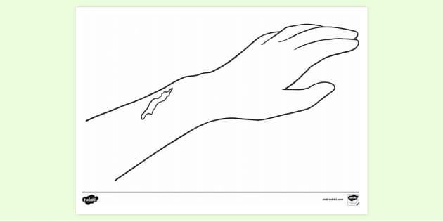 arm coloring pages