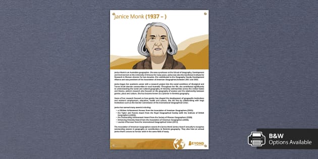 Janice Monk Geography Display Poster (teacher made) - Twinkl