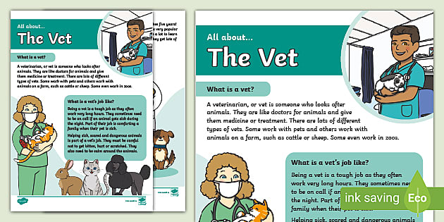 veterinary presentation for kindergarten