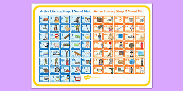 Active Literacy Stage 1 and 2 Combined Sound Mat Large