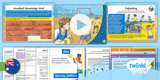 Move Year 5 Handball Lesson 4 Defending: Marking & Intercepting