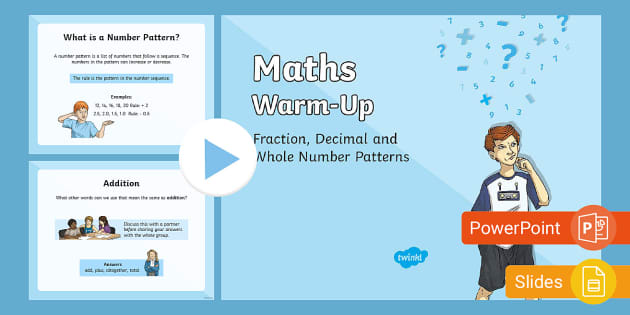 Year 5 Number Patterns Warm-Up PowerPoint - Twinkl