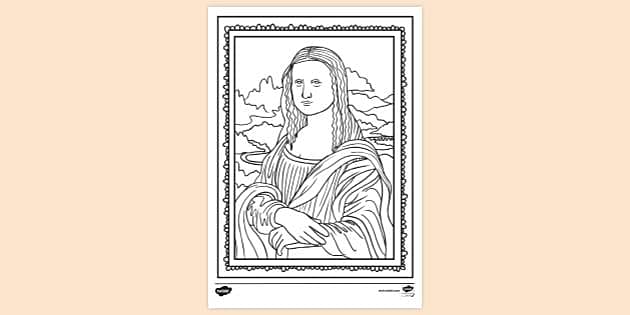 My Monalisa Painting  Famous art coloring, Renaissance paintings