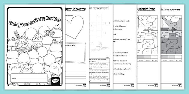 Grade 3 End of Year Activity Booklet (teacher made) - Twinkl