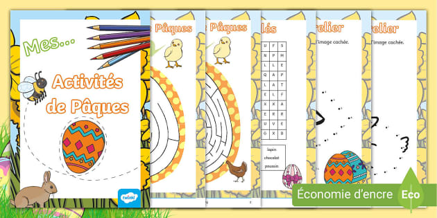 Cahier de jeux spécial pâques - à partir de 8 ans: livre d'activités pour  enfants sur le thème de pâques
