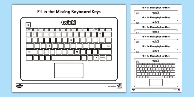 computer keyboard worksheet for grade 2