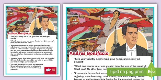 Bonifacio Day Quotes (english) 