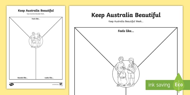 Keep Australia Beautiful Week Y Chart Worksheet Twinkl