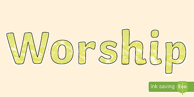 Worship Display Lettering (Hecho por educadores) - Twinkl