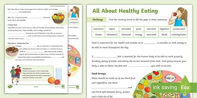 healthy-eating-cloze-activity-sheet-teacher-made-twinkl