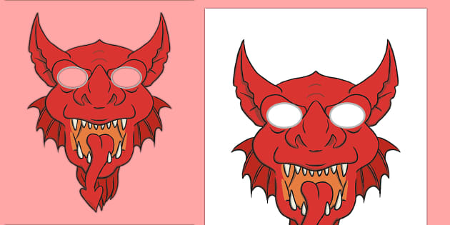 Welsh Dragon Mask Role Play Masks - Chinese New Year Dragon Mask