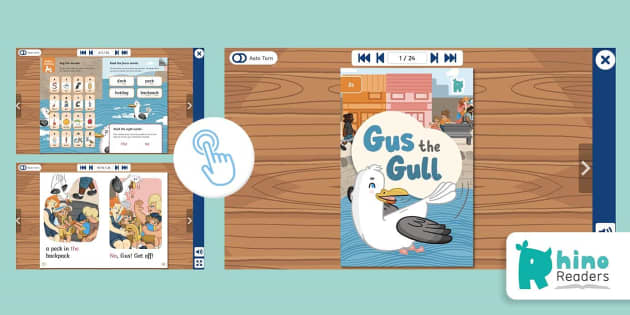 Level 2c Decodable Readers: Gus the Gull (teacher made)