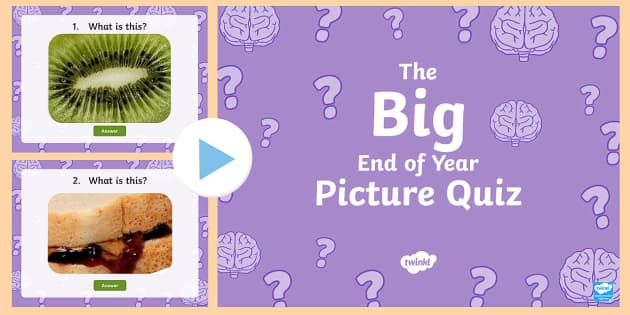 Year 1 and Year 2 Quiz | KS1 Big End of Year Picture Quiz