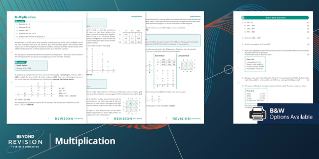 Multiplication Methods Posters - Primary Resources - Twinkl