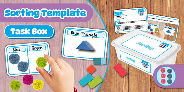 Task Boxes for Sorting Activities - Twinkl