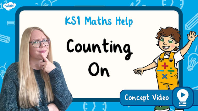 FREE! - 👉 Counting On (Place Value within 10) | KS1 Maths Concept Video