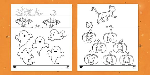 FREE! - Desenhos de Halloween para Imprimir – Dia das Bruxas