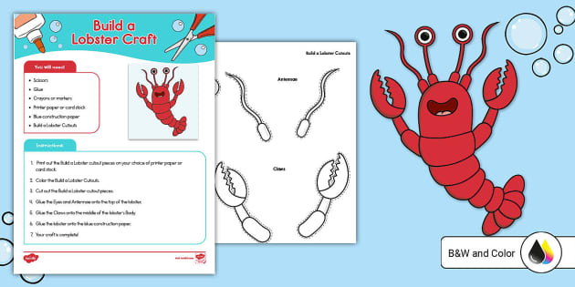 Preschool Lobster Craft Activity | Twinkl USA (teacher made)