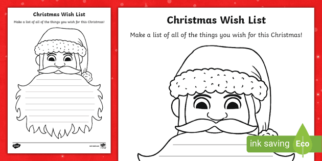 Christmas Wish List Printable Template for Kids, Editable Holiday Wish List,  Kid's Printable Wish List for Christmas, Letter to Santa List -  Canada