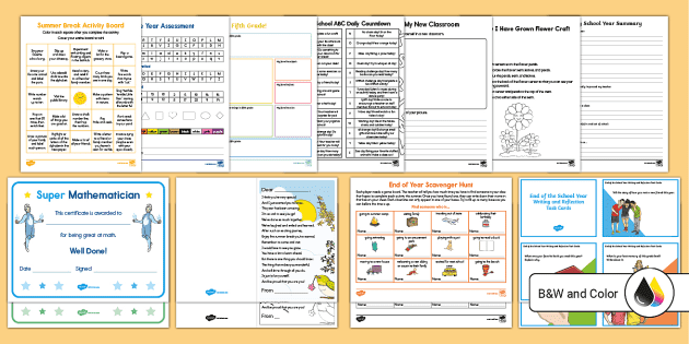 End of Year Teaching Pack, Education Resources