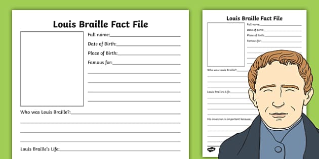 Louis braille invention image