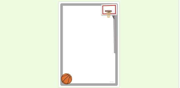 basketball page borders
