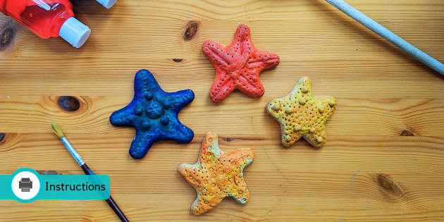 Salt Dough Starfish  Under The Sea Crafts (teacher made)