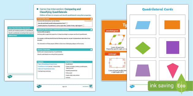 classifying quadrilaterals