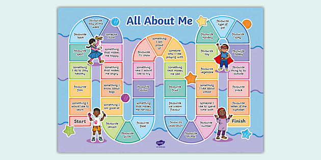 All About Me Board Game | Twinkl | EYFS (teacher made)