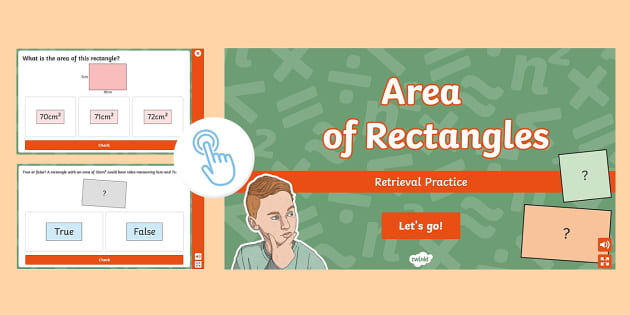 Retrieval Practice: Area of Rectangles Maths Interactive Quiz