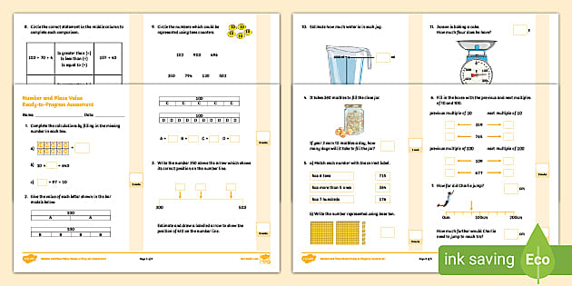 👉 Assessment of Y3 Ready-to-Progress Criteria: Number and Place Value