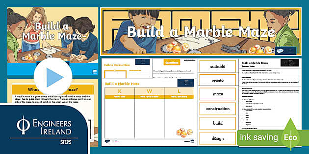 Design a Marble Maze Worksheet (Teacher-Made) - Twinkl