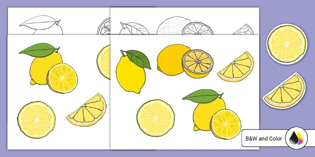 Lemon Cutouts (Teacher-Made) - Twinkl
