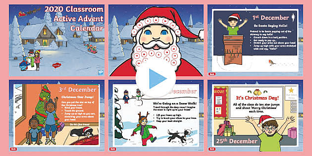 Physical Advent Calendar PowerPoint