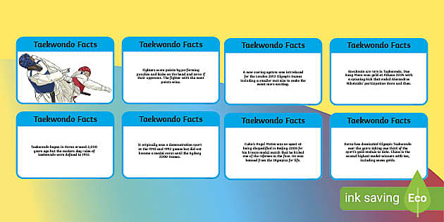 Taekwondo Display Facts (Hecho por educadores) - Twinkl